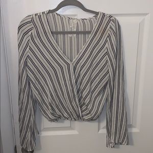 striped blouse